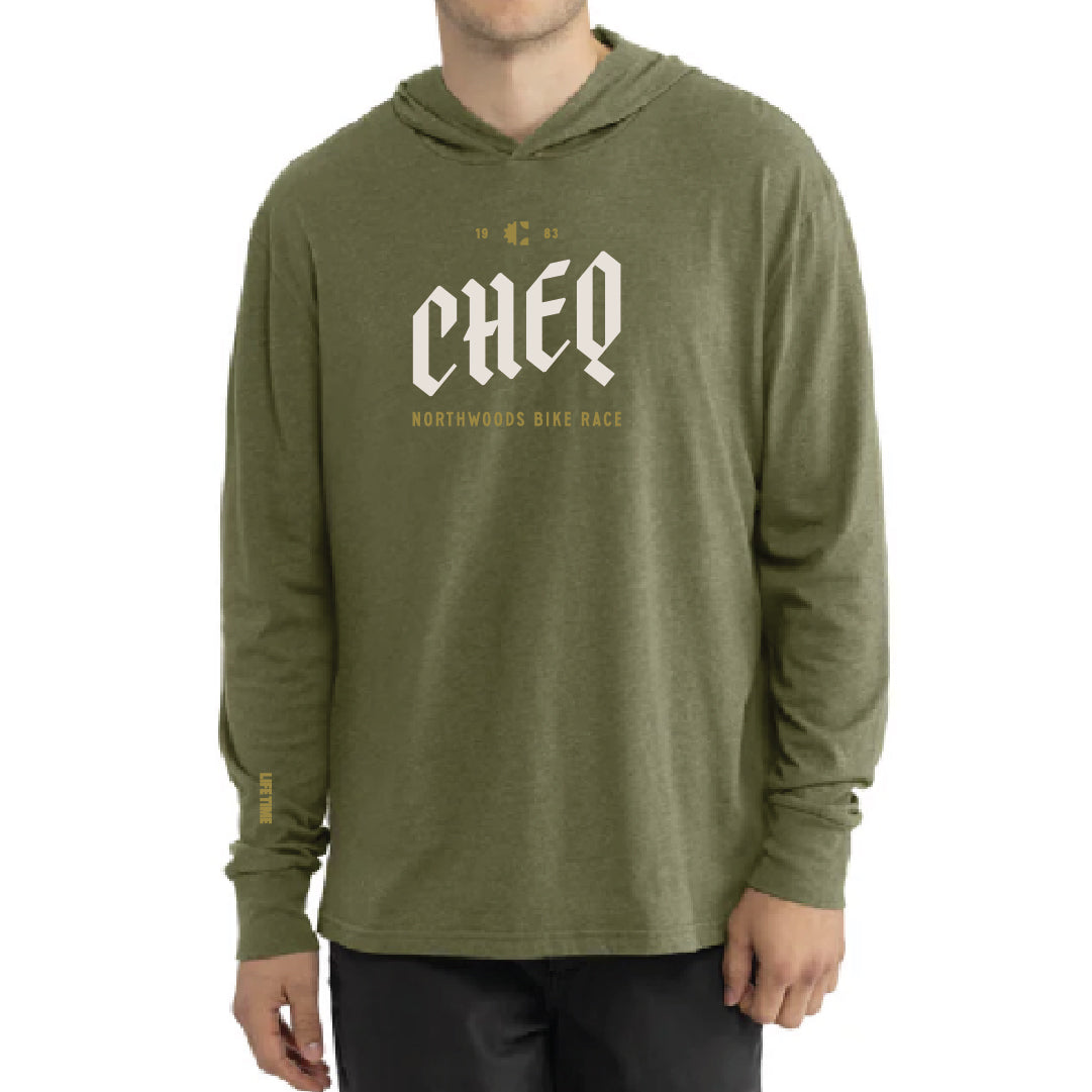 Cheq Unisex Green Hoodie Tee