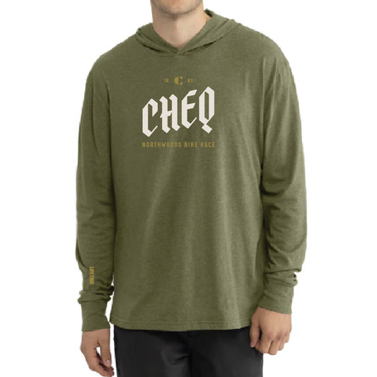 Cheq Unisex Green Hoodie Tee