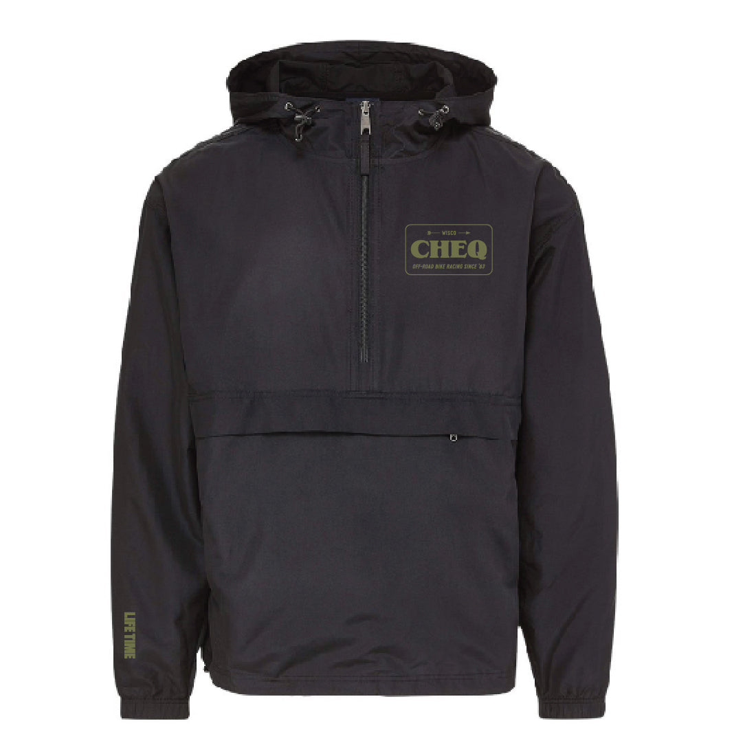 Cheq Unisex Black Windbreaker