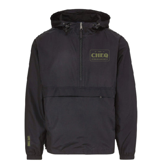Cheq Unisex Black Windbreaker