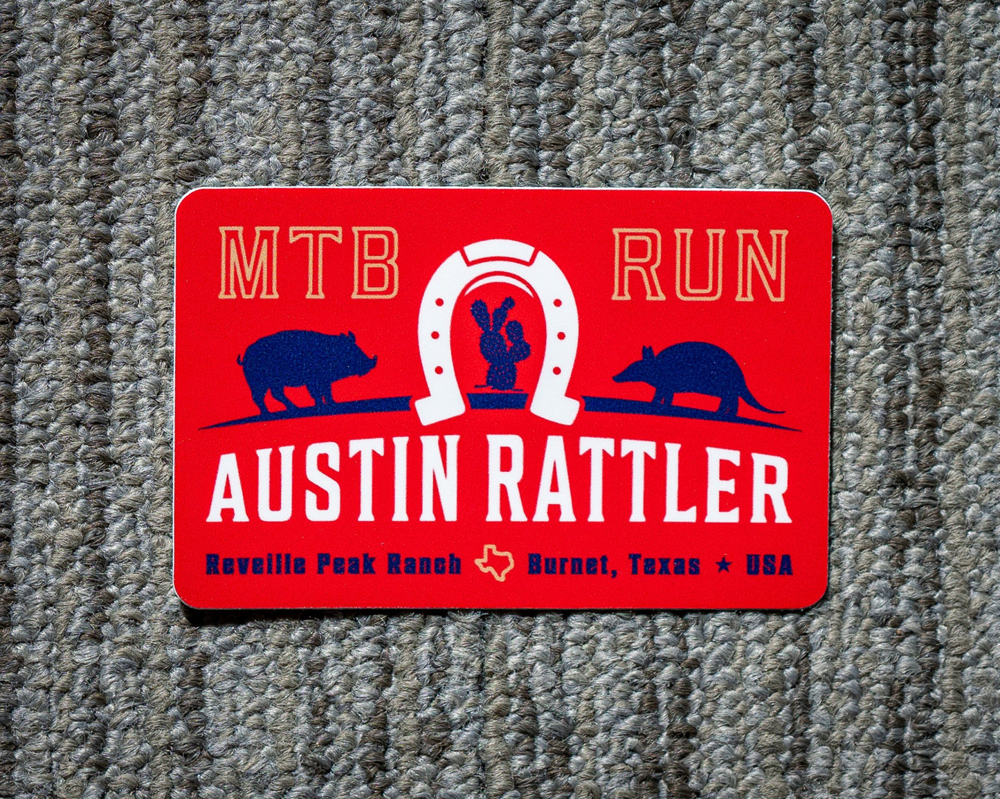 Austin Rattler Sticker (Red)